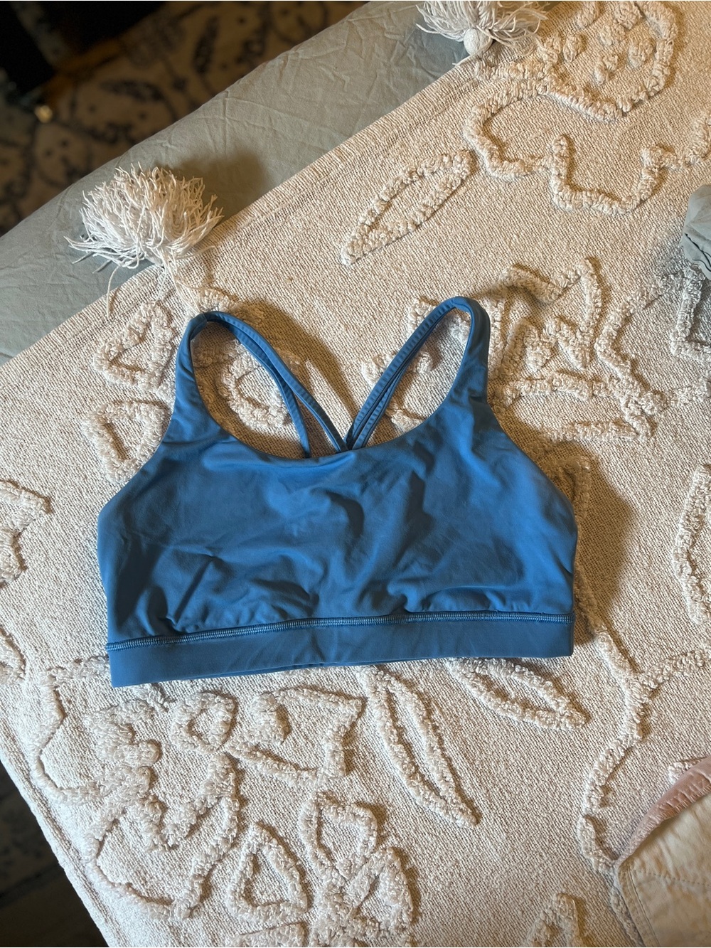 lululemon athletica Blue Crossback Sports Bra